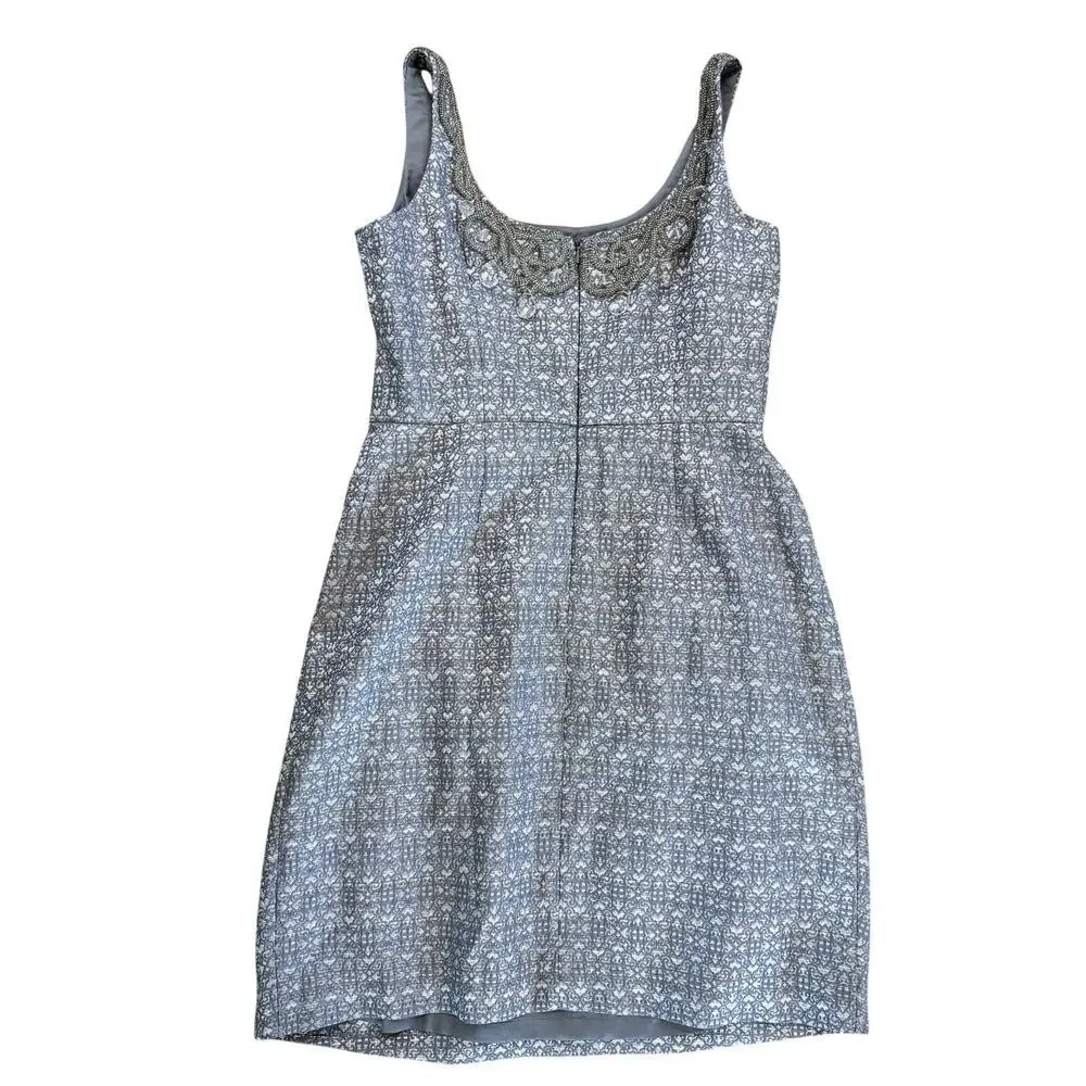 Carmen Marc Valvo Brocade A-line Dress Women's Size 8 - Picture 4 of 6